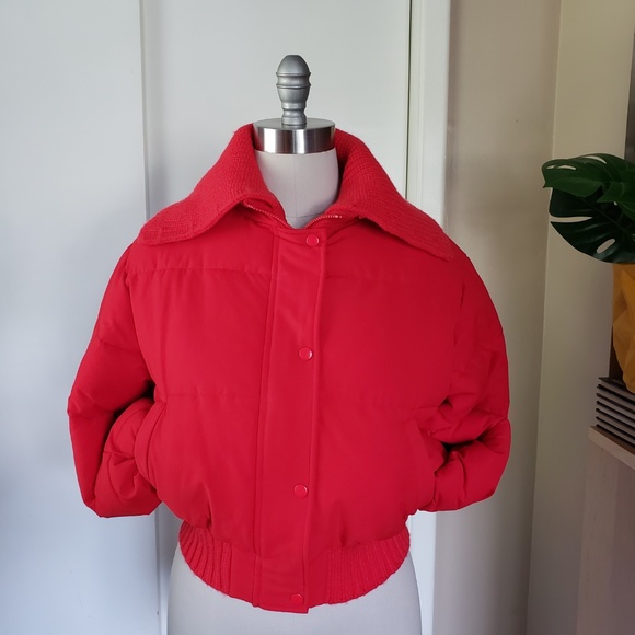Collared Puffer Jacket Size XS NEW! - Picture 1 of 15